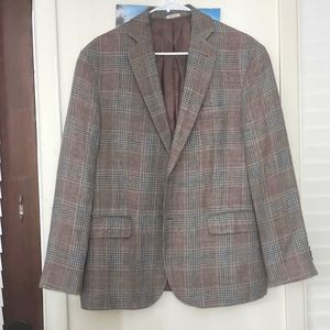 Tan Plaid Slim Fit Sport Coat - Joe by Joseph Abboud